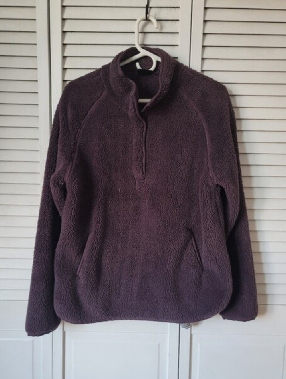 32 DEGREES Women's Sherpa Fleece Pullover, Size M